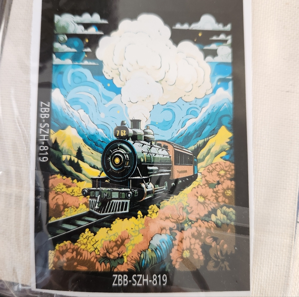 Train Paint By Number Kit On Canvas